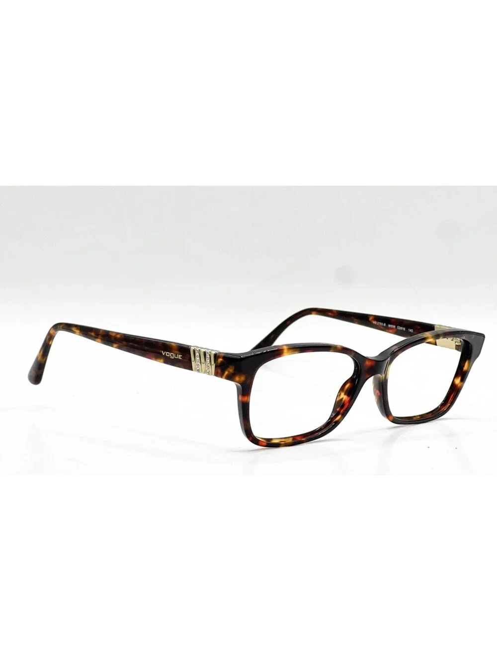 Vogue VO 2765-B W656 Dark Havana with Crystals Authentic Eyeglass Frames 53-16